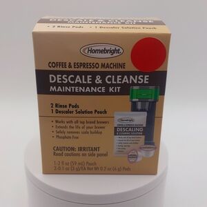 Homebright Descale Cleanse & Maintenance Kit for Coffee & Espresso Machines